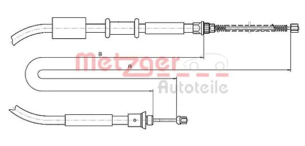 Cable Pull, parking brake (1281P2)