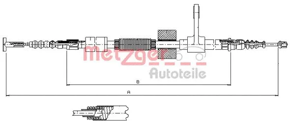 Cable Pull, parking brake (251.32)