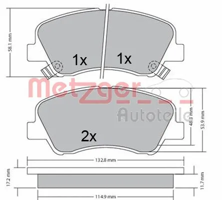 Brake Pad Set, disc brake