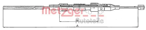 Cable Pull, parking brake (10.744)