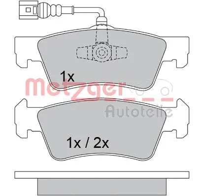 Brake Pad Set, disc brake (1170560)