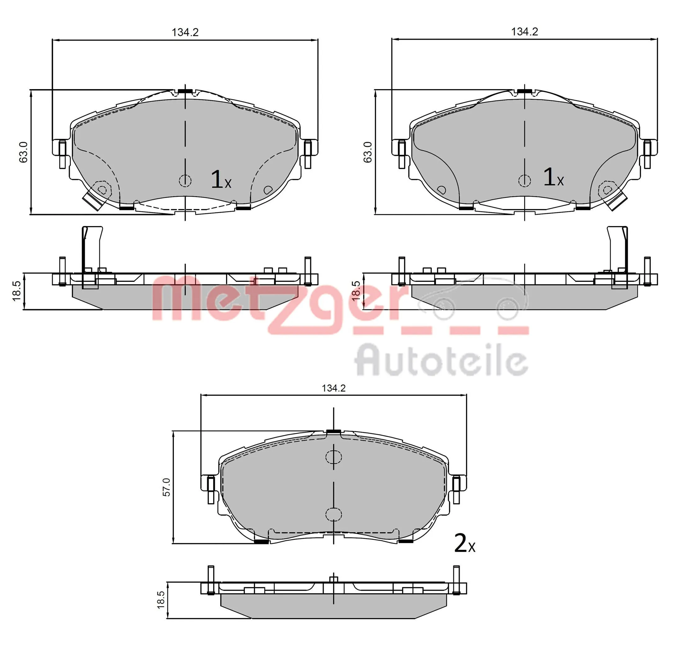 Brake Pad Set, disc brake