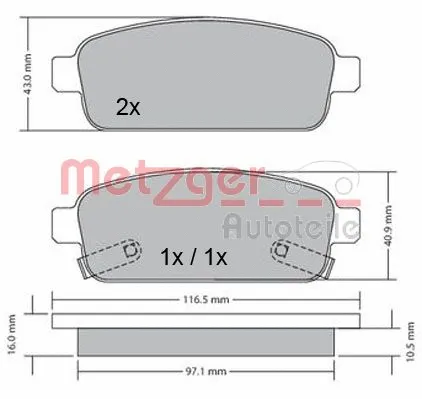 Brake Pad Set, disc brake