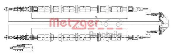 Cable Pull, parking brake (11.5865)