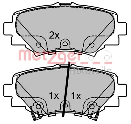 Brake Pad Set, disc brake (1170801)