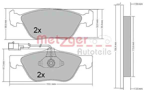 Brake Pad Set, disc brake