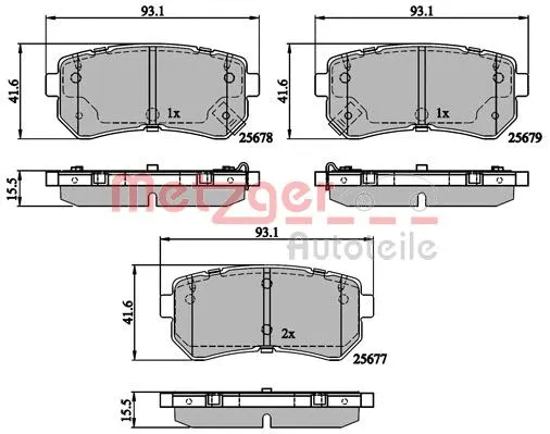 Brake Pad Set, disc brake