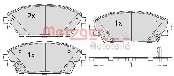 Brake Pad Set, disc brake (1170800)