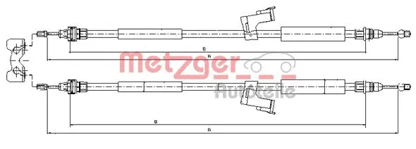 Cable Pull, parking brake (10.8225)