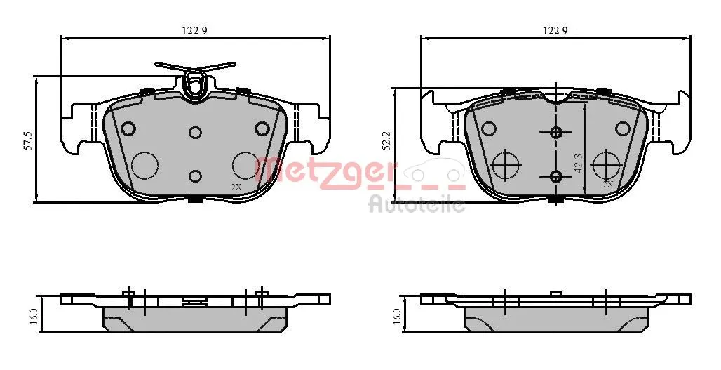Brake Pad Set, disc brake (1170960)