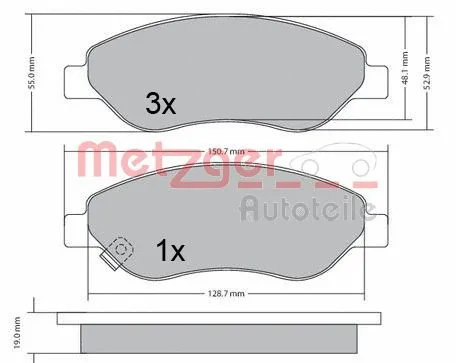 Brake Pad Set, disc brake