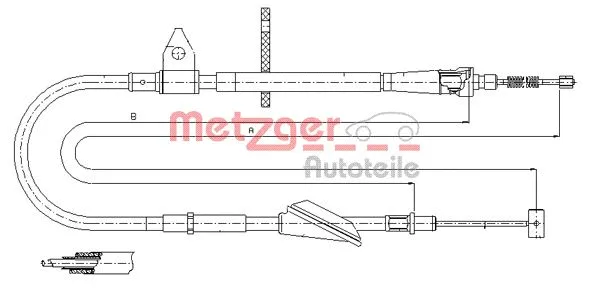 Cable Pull, parking brake (11.5743)