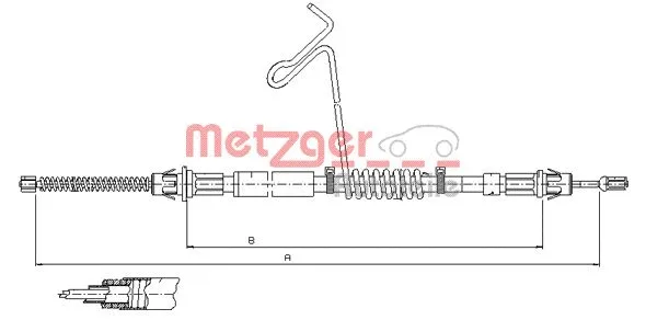 Cable Pull, parking brake (11.5574)