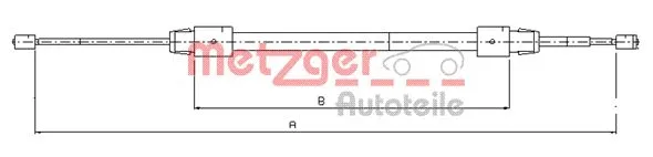 Cable Pull, parking brake (10.9323)