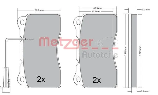 Brake Pad Set, disc brake (1170583)