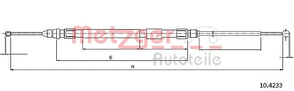 Cable Pull, parking brake (10.4233)