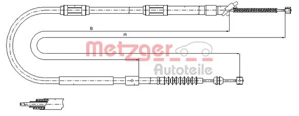 Cable Pull, parking brake (17.1041)