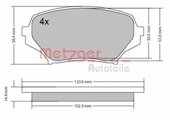 Brake Pad Set, disc brake