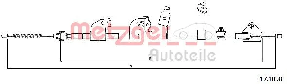 Cable Pull, parking brake (17.1098)