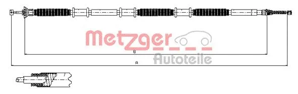 Cable Pull, parking brake (12.0734)