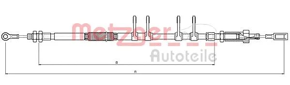 Cable Pull, parking brake (10.4743)
