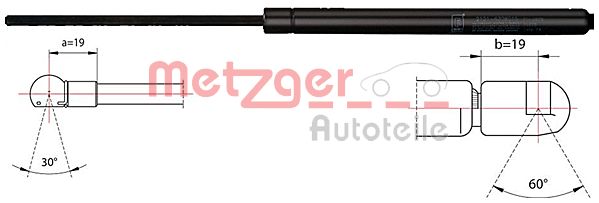 Gas Spring, boot/cargo area (2110487)