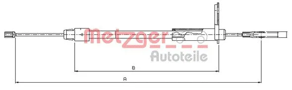 Cable Pull, parking brake (10.9435)