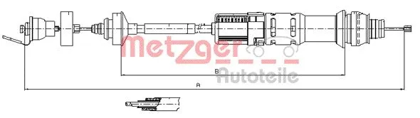 Cable Pull, clutch control (11.2198)