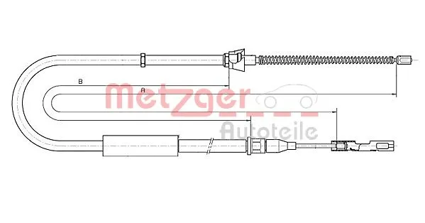 Cable Pull, parking brake (10.7515)
