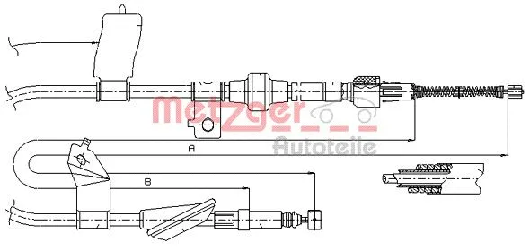 Cable Pull, parking brake (17.4014)