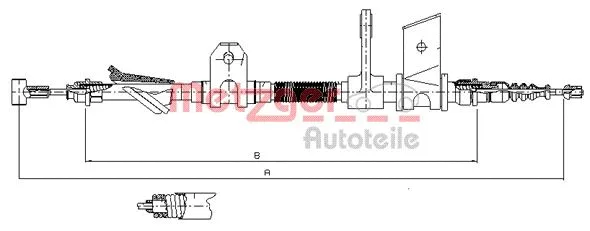 Cable Pull, parking brake (451.12)