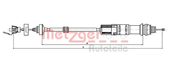 Cable Pull, clutch control (11.2199)