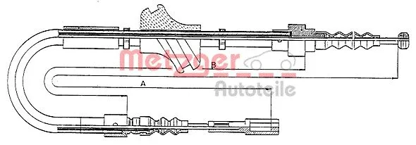 Cable Pull, parking brake (10.7581)