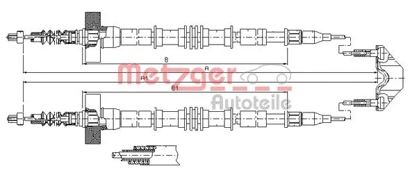 Cable Pull, parking brake (11.5861)