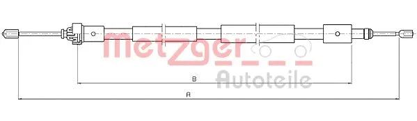 Cable Pull, parking brake (10.4655)