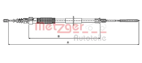 Cable Pull, parking brake (10.7408)