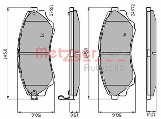 Brake Pad Set, disc brake