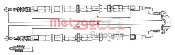 Cable Pull, parking brake (11.5938)