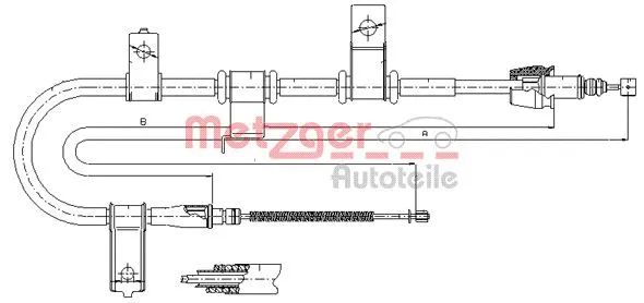 Cable Pull, parking brake (17.2543)