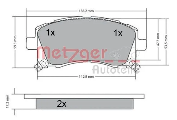 Brake Pad Set, disc brake