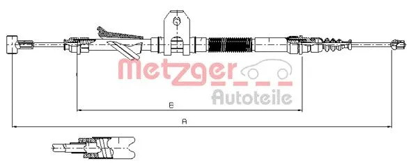 Cable Pull, parking brake (451.2)
