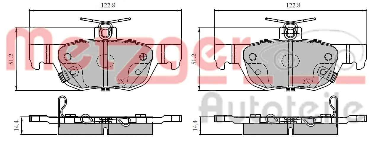 Brake Pad Set, disc brake (1170953)