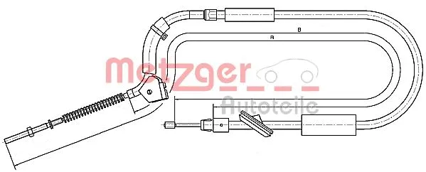 Cable Pull, parking brake (10.9335)