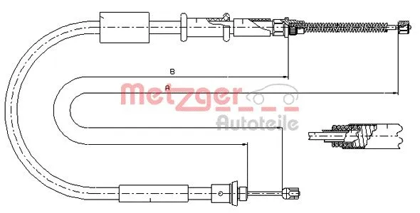 Cable Pull, parking brake (321.7)