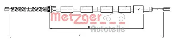 Cable Pull, parking brake (10.602)