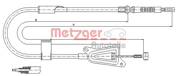Cable Pull, parking brake (17.0123)