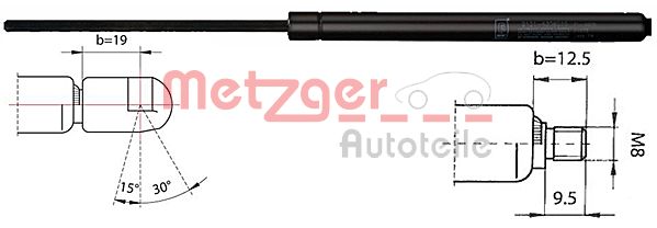 Gas Spring, rear window (2110343)