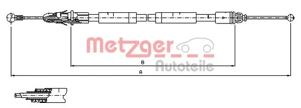 Cable Pull, parking brake (11.6805)