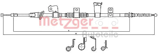 Cable Pull, parking brake (17.2299)