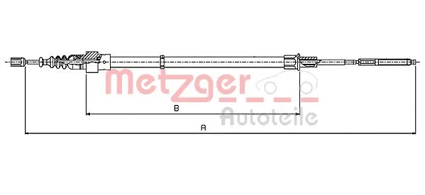 Cable Pull, parking brake (10.7135)